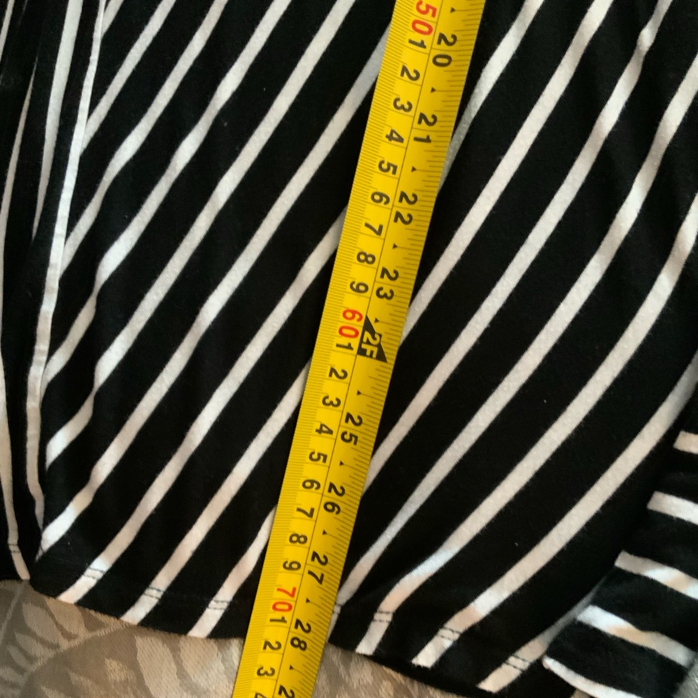 Cable & Gauge Black and White Striped Top - Picture 9 of 9